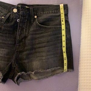 MADEWELL cutoff Denim Short Calverley black 29